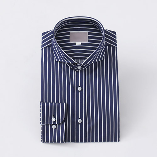 3874 sharp navy stripe shirts