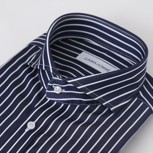 3874 sharp navy stripe shirts