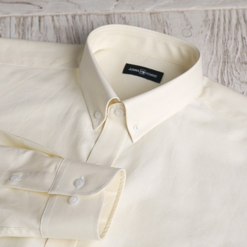 118-F 베이직 옐로우 옥스포드 캐주얼 맞춤셔츠